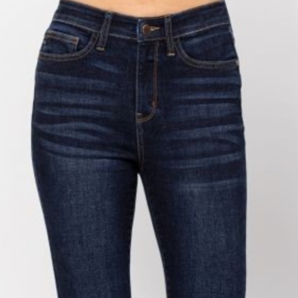 Judy Blue Skinny High-Rise Waist Denim Handsand Stretchy Jeans Slim Ankle Pants - Picture 4 of 15